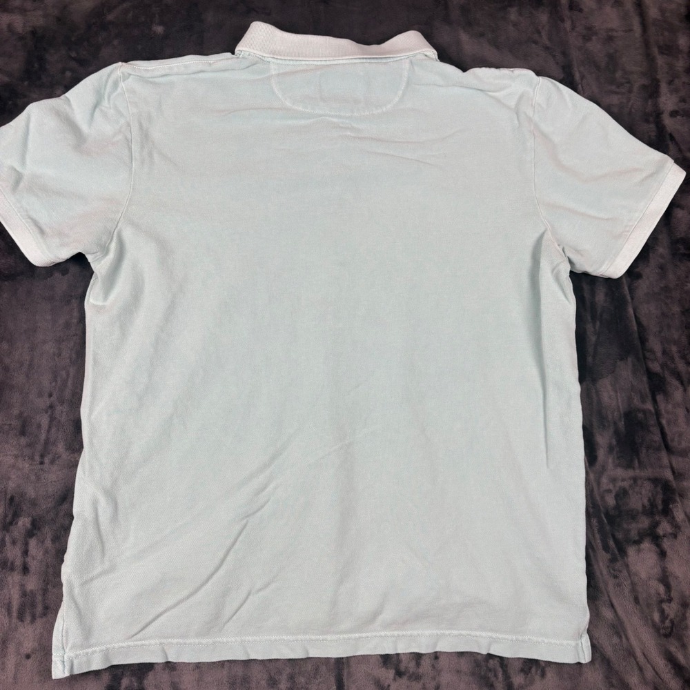 American Eagle Polo Shirt Mens Large Mint Green Super Soft Cotton Short Sleeve - Picture 6 of 7